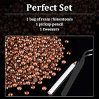 4000pcs 4mm Resin Rhinestones Bulk, Champagne Flatback Round Jelly Rhinestones - Image 6