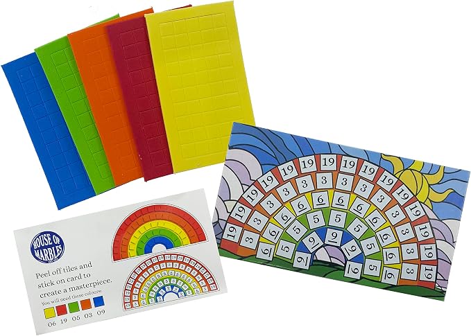 House of Marbles Mini Mosaic Rainbow Art Kit - Image 2