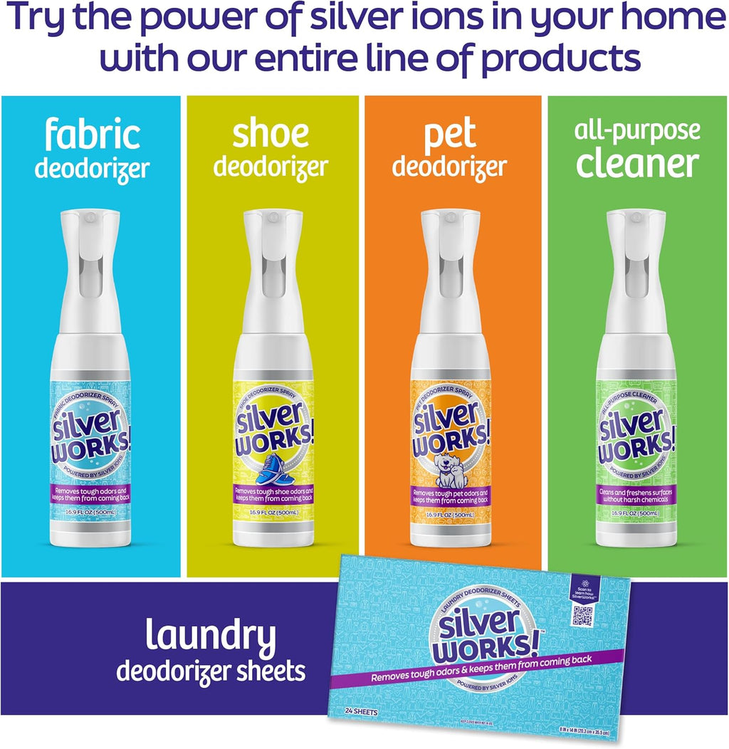 Wool Dryer Balls Laundry Reusable - Odor Eliminating Dryer Laundry Balls with Silver Technology - Natural Fabric Softener and Static Reducer, Reduce Drying Time and Energy Costs - 6 Pack