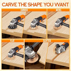 Beaiguna 5PCS Wood Carving Disc, 4IN and 4 1/2IN Angle Grinder Polishing Pad - Image 3