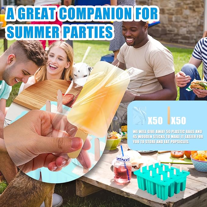 Popsicles Molds Silicone, Bpa-free ice Pop Mold Food Grade Popsicle Maker - Image 6