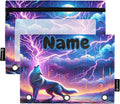 Custom Wolf Howling in Moon Night Pencil Pouch by BOENLE-WELCOMEYOURCOMING