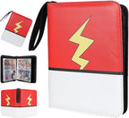 Collectible Trading Card Albums, 4 Pocket Card Binder, 400 Double Sided Pocket by FootJKYX