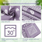 100 Pack Bandanas Unisex Paisley Bandanas Bulk Multi Purpose Cowboy Head Wrap - Image 2