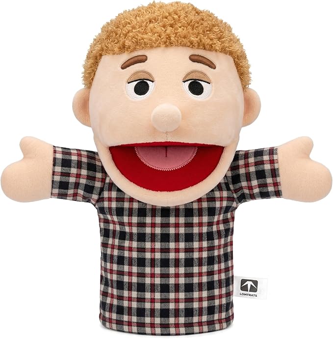 Family Hand Puppets for Kids, Includes Grandpa, Son by LOMTRATS