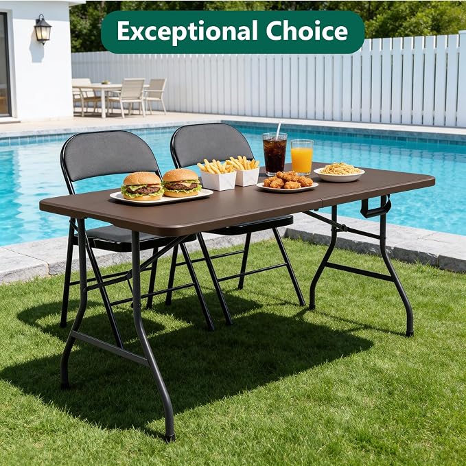 2 Pack Folding Table 5ft - Image 4