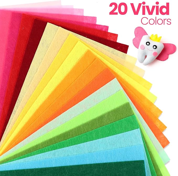 Moukeren 460 Pcs 12 x 8 Inch Felt Sheets Bulk - Image 6