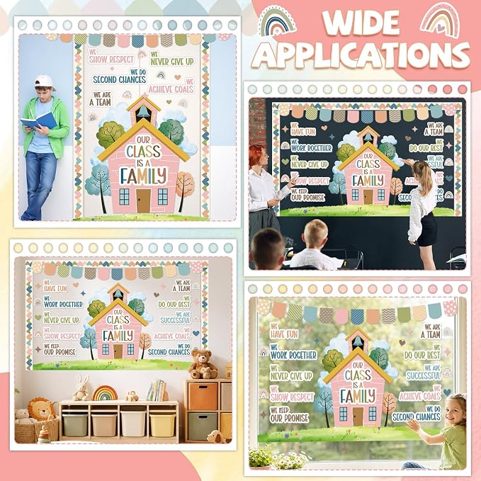 Motivational Bulletin Board Classroom Decoration Boho Our Class is A Family - Image 6