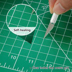 WORKLION 12" x 18" Art Self Healing PVC Cutting Mat, Double Sided, Gridded - Image 4