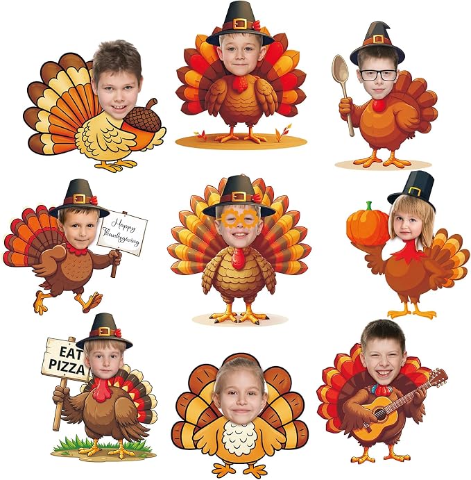 Gersoniel 72 Pcs Kid Fall Turkey Decor Fall Pumpkin Bulletin Board Cutout | by Gersoniel