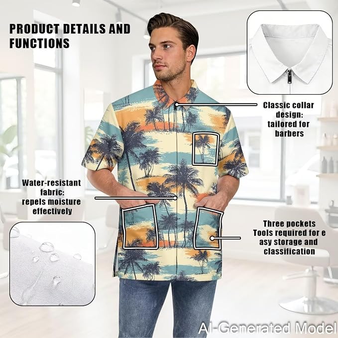 Professional Grooming Smock Unisex, Water Resistant Anti-Static | Hairdresser - Image 5