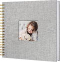 10 x 10 Inch Scrapbook Photo Album, Hardcover Kraft White Pages Arch Window by Sprsthai