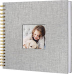 10 x 10 Inch Scrapbook Photo Album, Hardcover Kraft White Pages Arch Window by Sprsthai