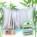 Pillow Cases - 100% Viscose Derived from Bamboo - Cooling Pillowcase - King Size by VeganSilk