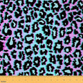 Rainbow Leopard Fabric by The Yard, Animal Spotted Print Waterproof Fabric by CastleFairy