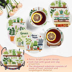 8 PCS Plant Diamond Art Coasters Kits | Diamond Paintings Coasters - Image 5