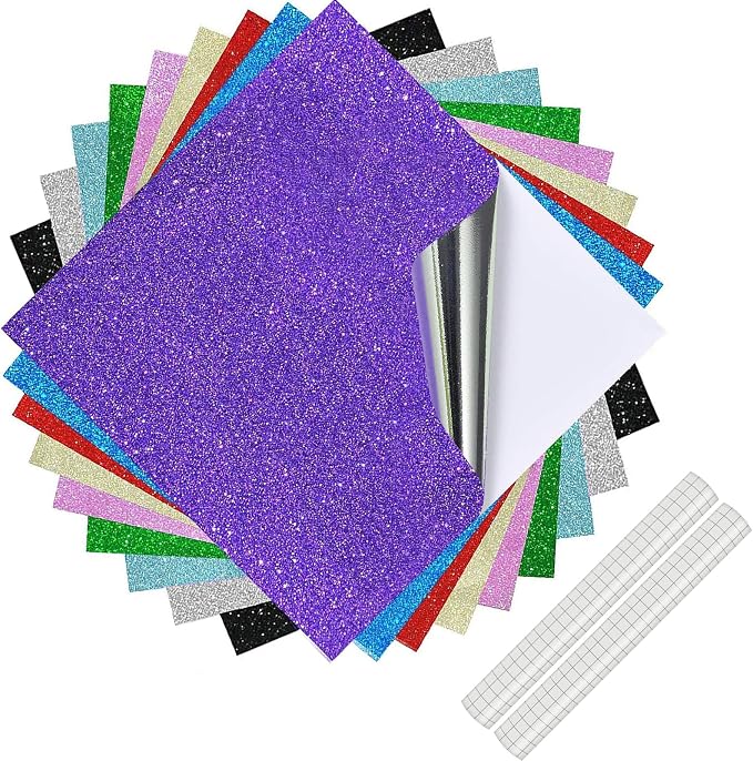 Glitter Self Adhesive Vinyl for Cricut by Unknown