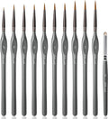 Golden Maple Miniature Paint Brushes Drybrush-10pcs Model Detail Paint Brush Set by goldenmaple