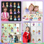 48Pcs Princess and Prince Crown Cutouts Bulletin Board Decorations Gold Crowns - Image 7