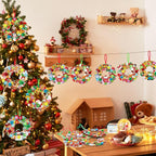 Hollowfly 48 Sets Christmas Wreath Craft Kits - Image 6