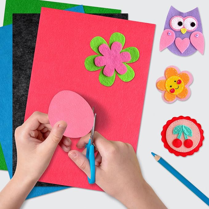 40 Pcs Soft Felt Fabric Sheet 8" x 12" Assorted Color Felt Fabric Sheets - Image 5