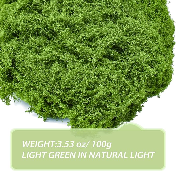 Fake Green Moss for Crafts 3.5 Oz Decorative Artificial Moss for Crafts - Image 5