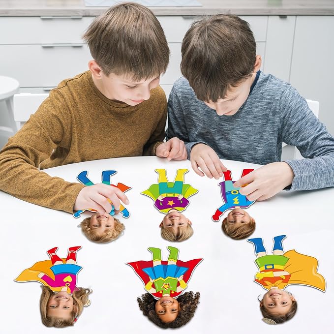 48Pcs Super Themed Cutouts Bulletin Board Decorations Hero Theme Paper Cut Outs - Image 7