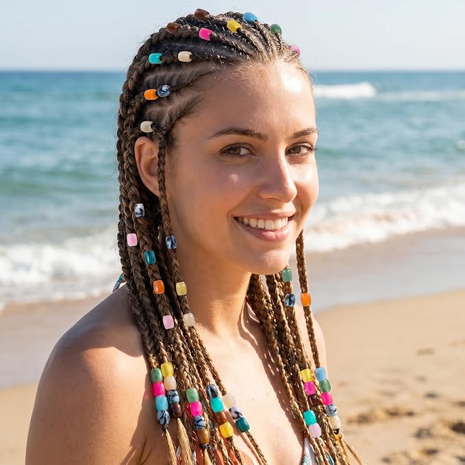 Pndeyo 60pcs Ellipse Acrylic Beads - Image 5