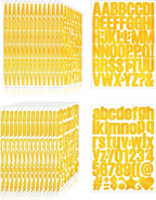 1635 Pieces 30 Sheets Letter Stickers, Vinyl Mailbox Numbers Alphabet Stickers by Llewyn