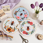 Uniartfy 3 Pack Bee Flower Embroidery Kits - Image 5