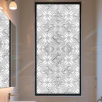 Stained Glass Window Privacy Film Static Cling by AOHMPT
