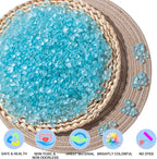 Keedolla 48oz Ice Blue Sea Glass Marbles Stones Frosted Glass Pebbles Gemstones - Image 3