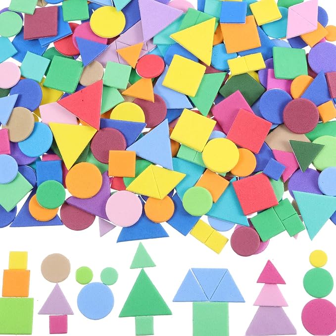 Sumind 1000 Pieces Foam Shape Stickers Self Adhesive Felt Shape by Sumind