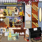 Civaner 24 Pcs Dollhouse Musical Instruments Christmas Miniature Violin Piano - Image 3