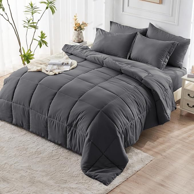 JOLLYVOGUE Oversized King Comforter Set, Ultra-Soft Bed in a Bag Oversized King - Image 8