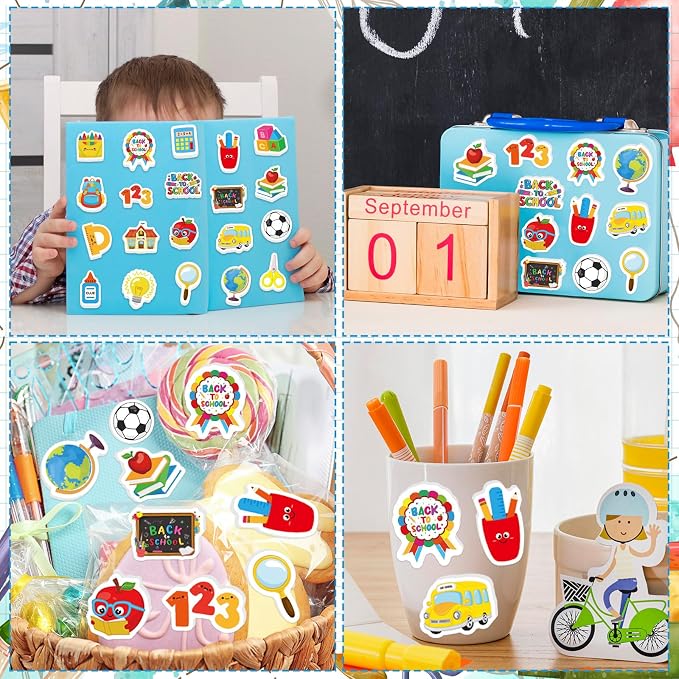 300Pcs Back to School Foam Stickers, Colorful Self-Adhesive First Day of School - Image 6