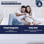 Utopia Bedding Quilted Fitted Mattress Pad, King Size, Elastic Fitted Mattress - Image 3