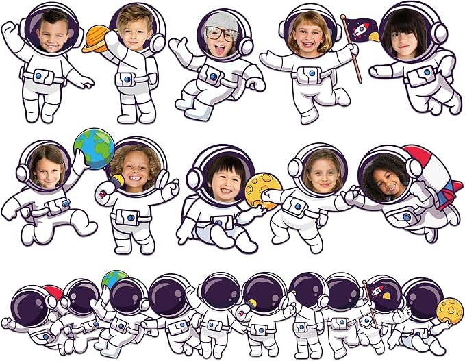 gisgfim 80Pcs Outer Space Cutouts Back to School Decorations Bulletin Board by gisgfim