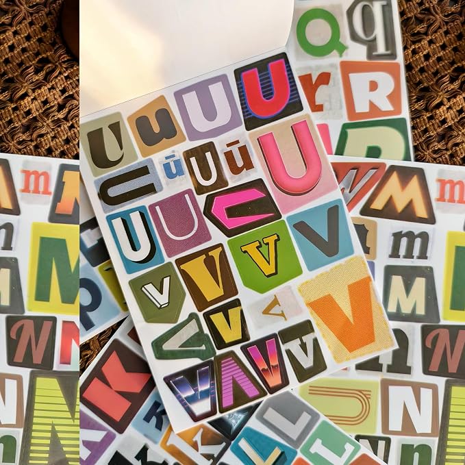 Retro Alphabet Letter Stickers Book - Image 7