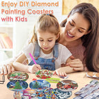 ijbnhd 8 PCS Christmas Diamond Art Coasters Kit Diamond Painting Coasters | - Image 5