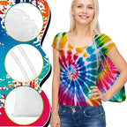 Coume 12 Pcs Tie Dye Party Supplies Includes 6 Cotton Drawstring Backpacks 2 - Image 4
