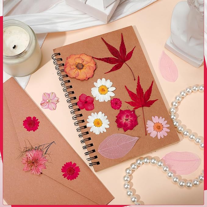 100 Pcs Dried Pressed Flowers, Real Natural Dried Wildflowers Leave - Image 6