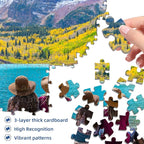 Autumn Mountain Lake Puzzles for Adults 1000 Pieces, Challenging Jigsaw Puzzles - Image 2