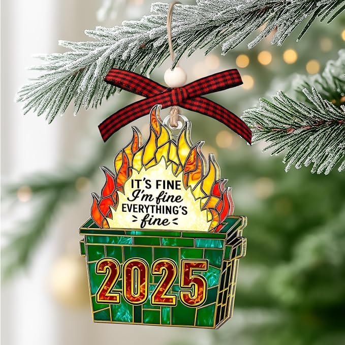Dumpster Fire Ornament - Image 4