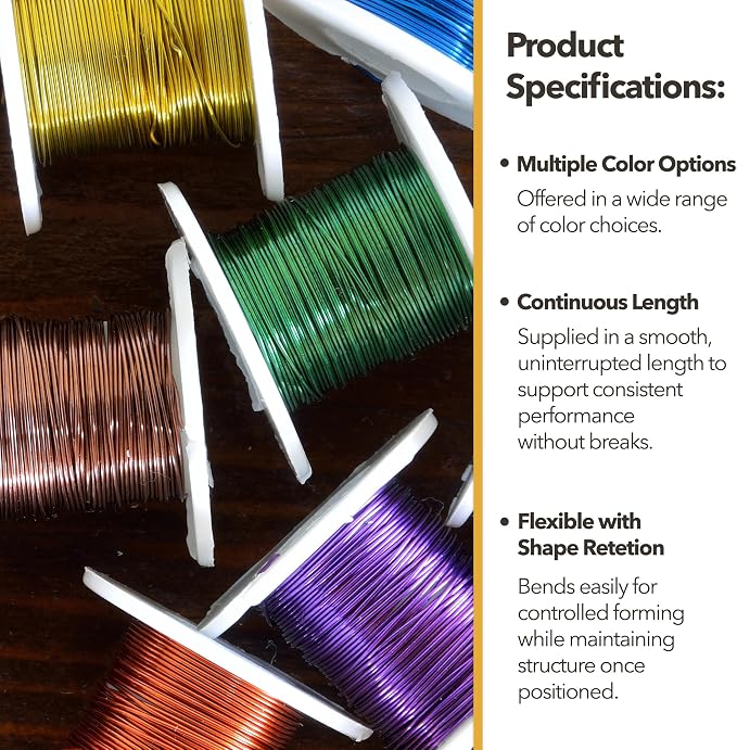 Mandala Crafts 16 Gauge Lavender Anodized Aluminum Craft Wire, 100 FT | Colored - Image 7