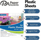 Accent Design Paper Accents Clear Plastic Sheets 12x12, .010" Thick, Plexiglass - Image 2