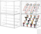 Clear Acrylic Display Case Upgrade 4 Tier Figure Display Case by SANKEUHomeStorage
