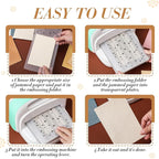 Geiserailie 8 Pcs Embossing Folders 2d/3D Embossing Machine Template Paper Card - Image 3