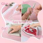 HaoFeiJH 6 Rolls 8"x20" Soft Felt Fabric Sheets, 1.6mm Thick, and Projects - Image 4