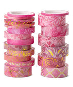 Mr. Pen- Washi Tape Set, 21 Rolls, Floral Pink | 5.5 Yards/Roll, Washi Tape by MrPen